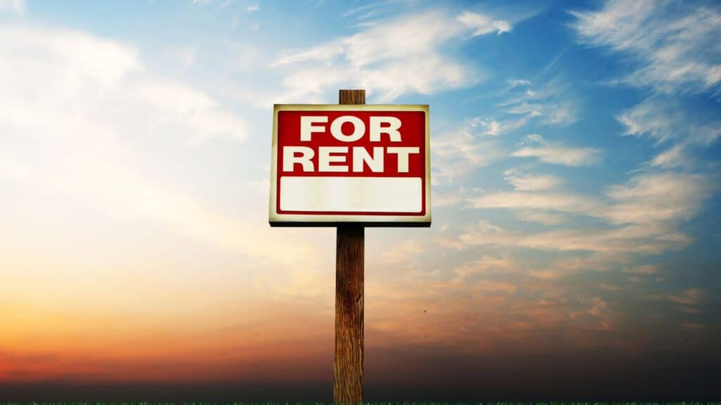 For Rent sign