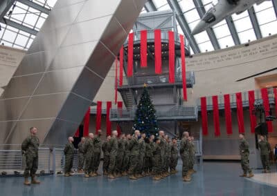 Marines in formation