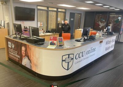 example of a counter wrap ad space